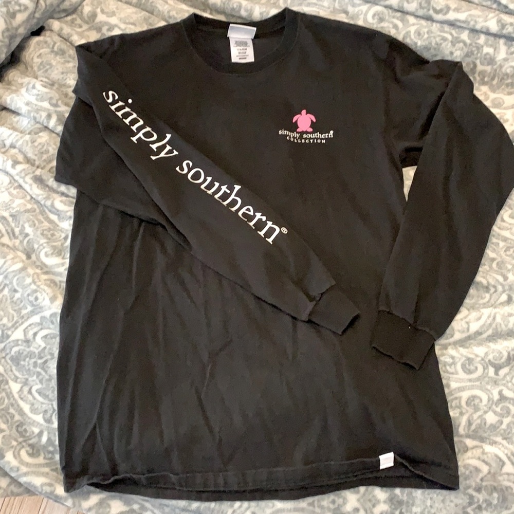 Simply Southern Black Long Sleeve Tee